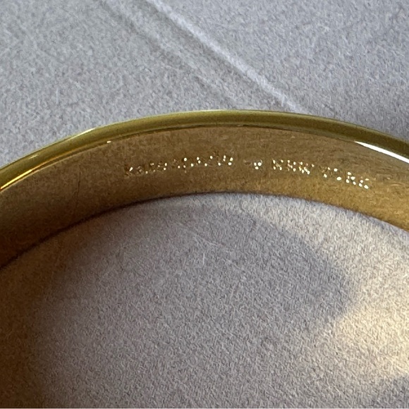 Kate Spade Gold and Cream Bangle Bracelet - Picture 4 of 8